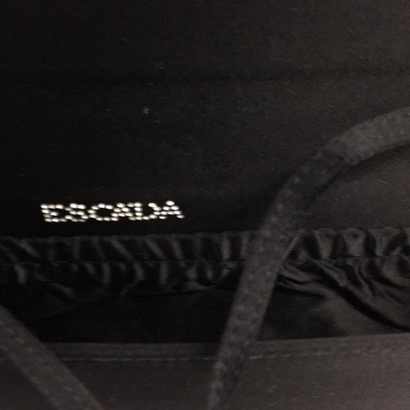 Escada black clear crystal clutch - Picture 6 of 7